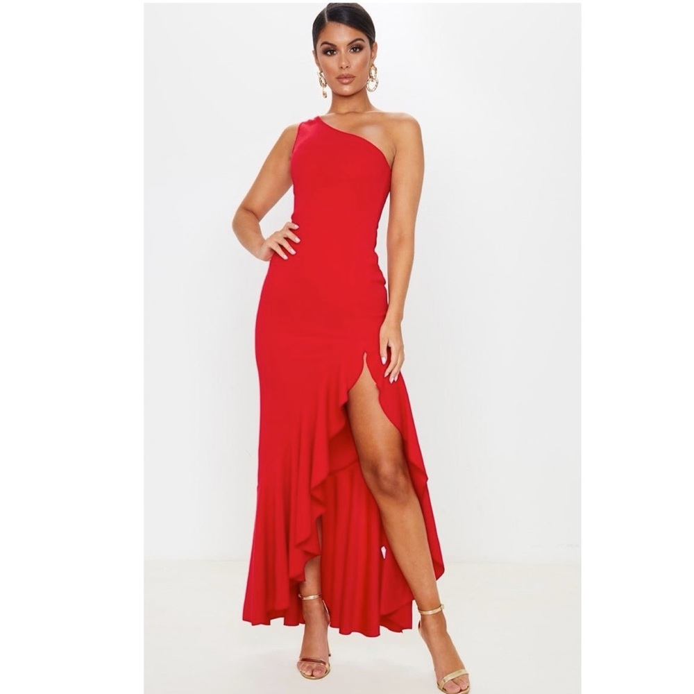 PLT One shoulder maxi dress